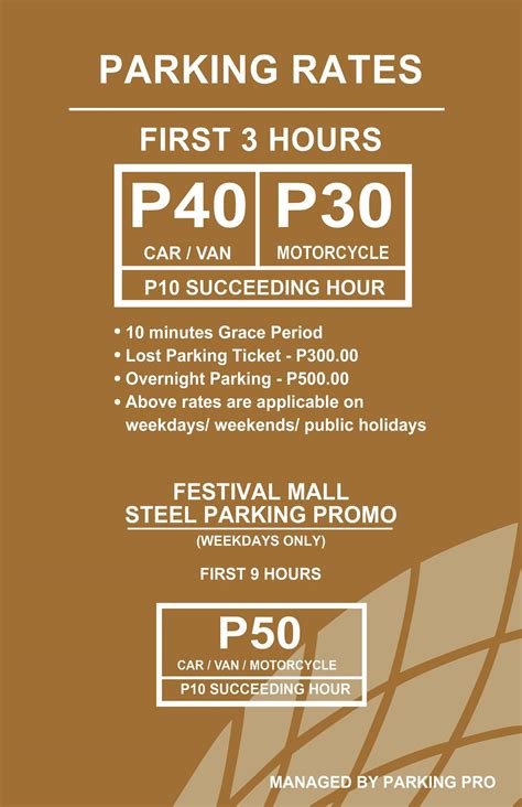 Festival Mall and Westgate release new parking rates.